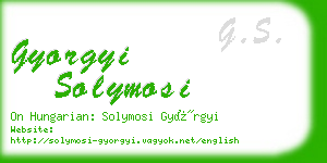 gyorgyi solymosi business card